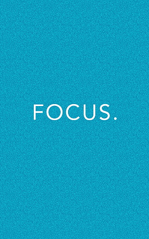 Minimalist Teal Textured Background with White Focus Typography HD phone wallpaper