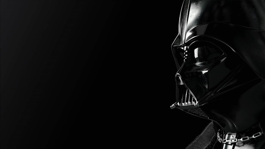 Darth Vader Black Helmet Profile Against Dark Background HD wallpaper