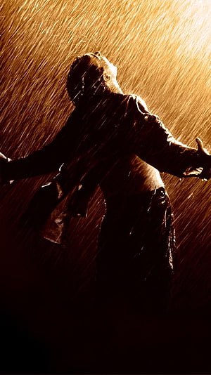 The Shawshank Redemption Silhouette in the Rain HD phone wallpaper