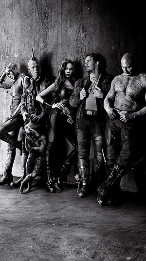Guardians of the Galaxy Vol. 2 Black and White Team Portrait HD phone wallpaper