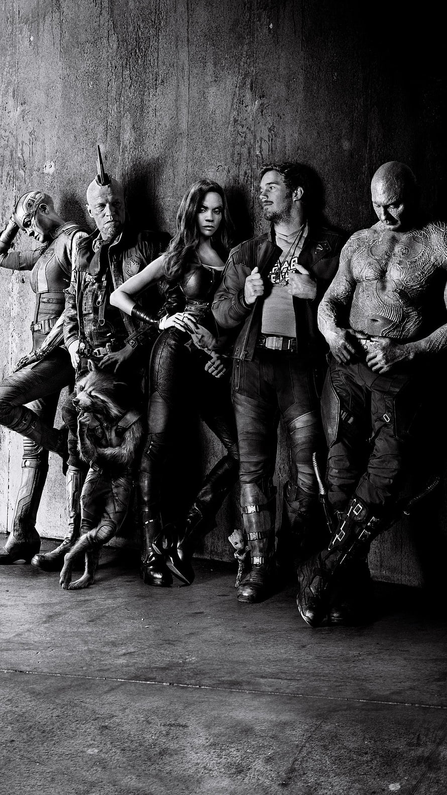 Guardians of the Galaxy Vol. 2 Black and White Team Portrait HD phone wallpaper
