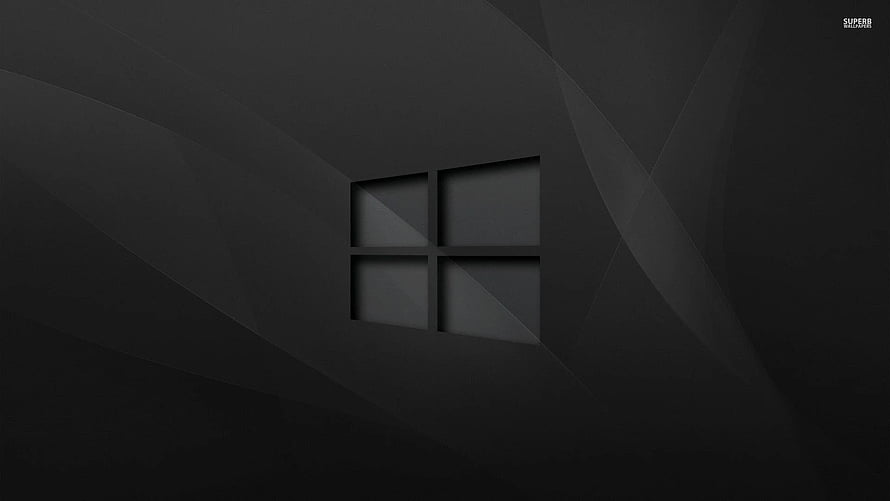 Windows 10 Dark Minimalist Desktop Background with Subtle Geometric Patterns HD wallpaper