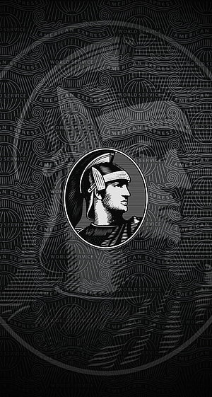 American Express Centurion Card Design with Classic Centurion Head Emblem and Engraved Pattern HD phone wallpaper