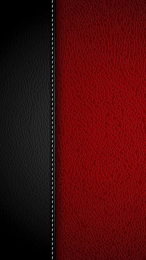 Black and Red Leather Texture with White Stitching Detail HD phone wallpaper