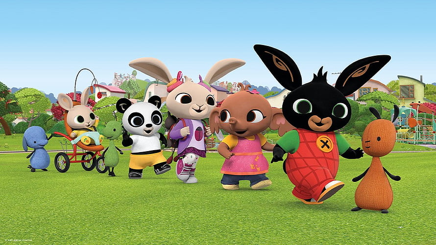 Bing Bunny and Friends Walking in a Sunny Park HD wallpaper