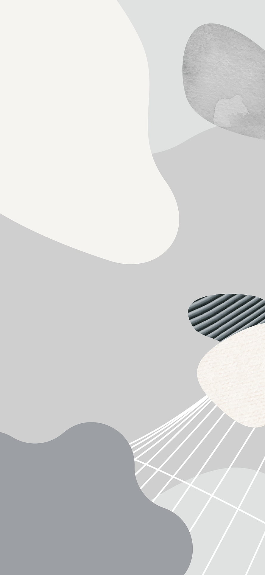 Minimalist Abstract Gray Geometric Shapes with Textured Accents and Grid Lines HD phone wallpaper