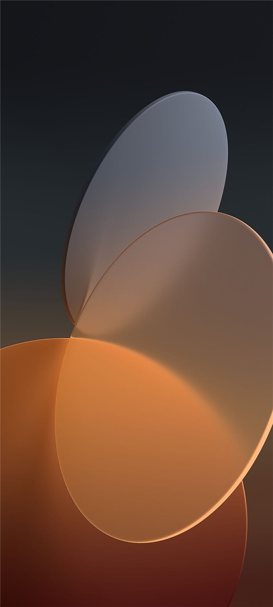 Oppo Find X3 Pro Abstract Geometric Wallpaper with Warm Gradient Circles HD phone wallpaper