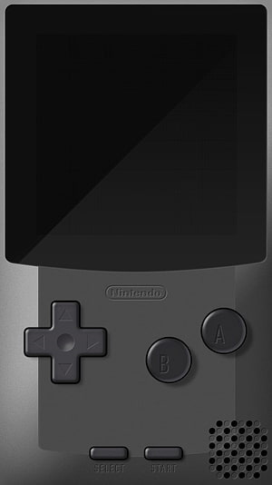 Sleek Black Nintendo Game Boy Handheld Console with Classic D-Pad and AB Buttons HD phone wallpaper