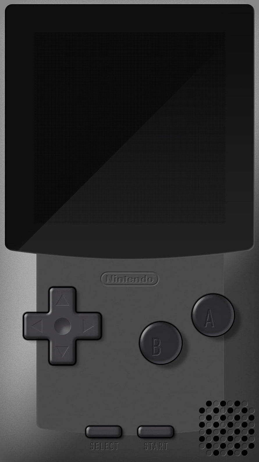 Sleek Black Nintendo Game Boy Handheld Console with D-Pad and AB Buttons HD phone wallpaper