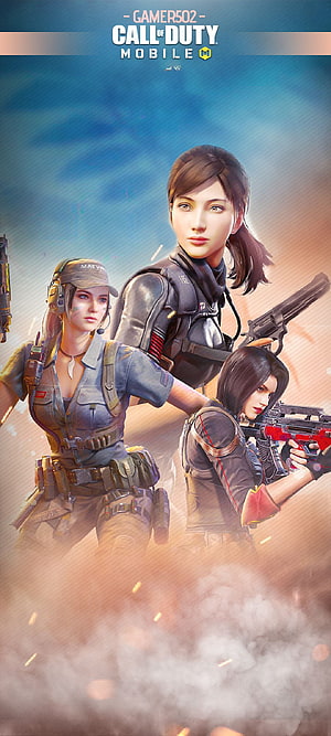 Call of Duty Mobile Female Operatives in Tactical Combat Gear with Firearms HD phone wallpaper