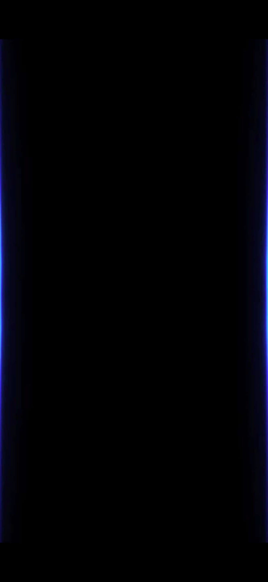 Minimalist Dark Wallpaper with Glowing Blue Edge Lighting for iPhone X HD phone wallpaper