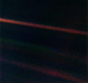 Pale Blue Dot Cassini Spacecraft View of Saturn's Rings and Dark Space HD wallpaper