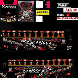 Komban Bus Skin Design Featuring Dawood Rise of a Don Anime Artwork HD phone wallpaper