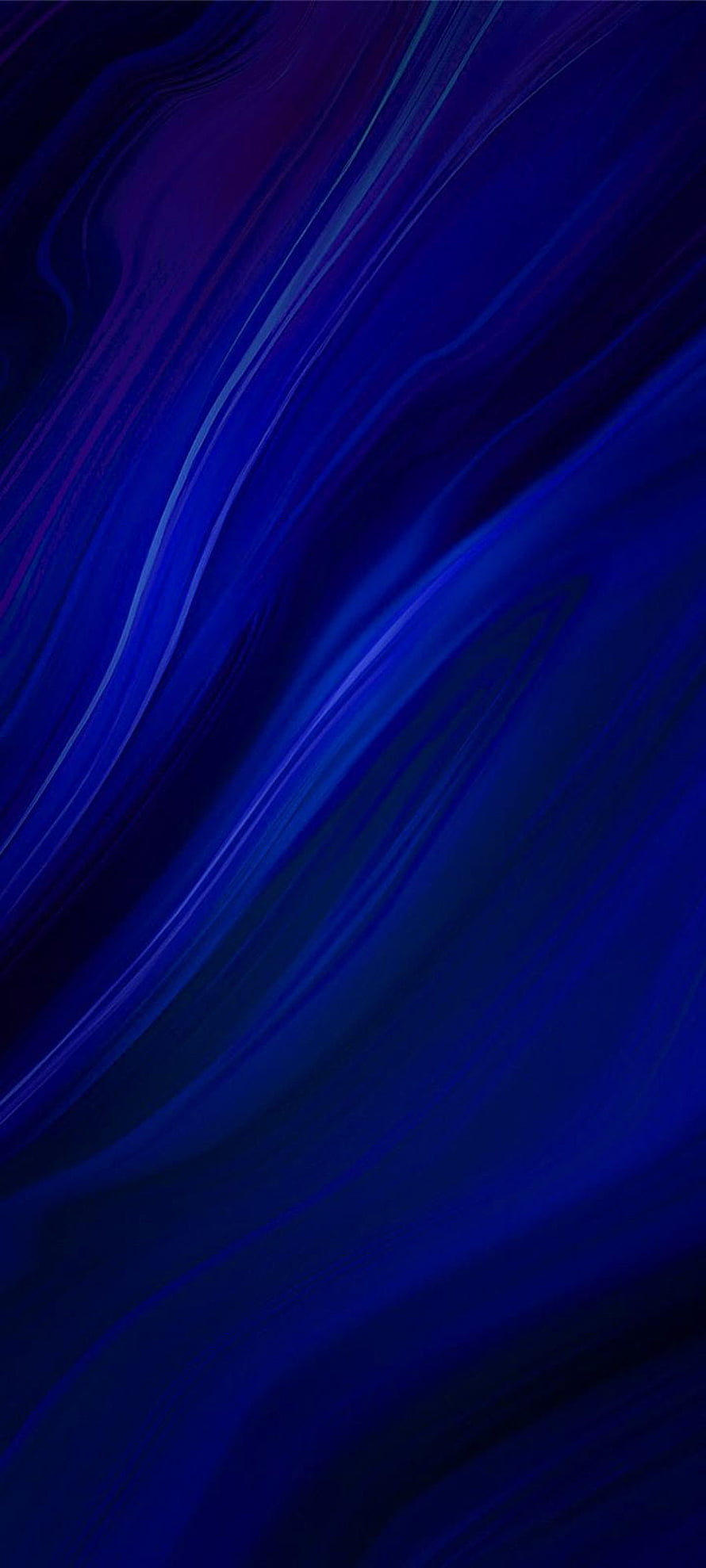 Abstract Dark Blue Flowing Silk Texture with Purple Accents and Smooth Diagonal Waves HD phone wallpaper