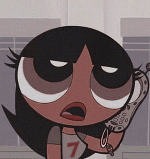 Stylized Cartoon Girl with Black Bob Hair and Number 7 Shirt on Phone HD phone wallpaper