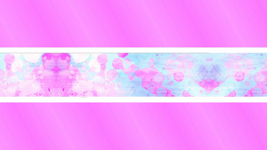 Pastel Pink and Blue Abstract Glitch Art Banner with Watercolor Texture and Geometric Shapes HD wallpaper