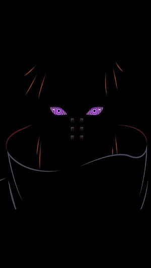 Pain Rinnegan Eyes in Darkness from Naruto Anime HD phone wallpaper