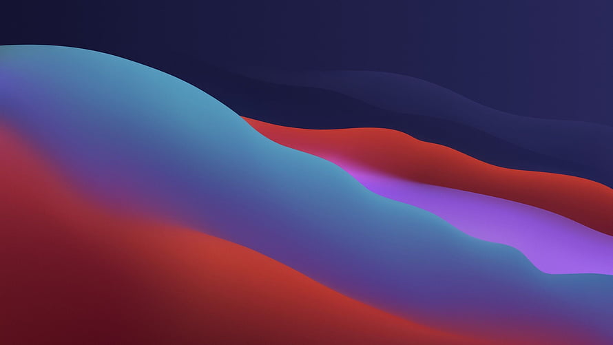Mac OS Big Sur Abstract Wave Wallpaper with Vibrant Gradient Colors HD wallpaper