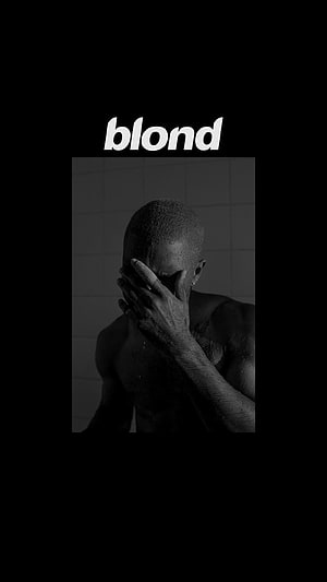 Frank Ocean Blond Album Artwork Black and White Portrait HD phone wallpaper