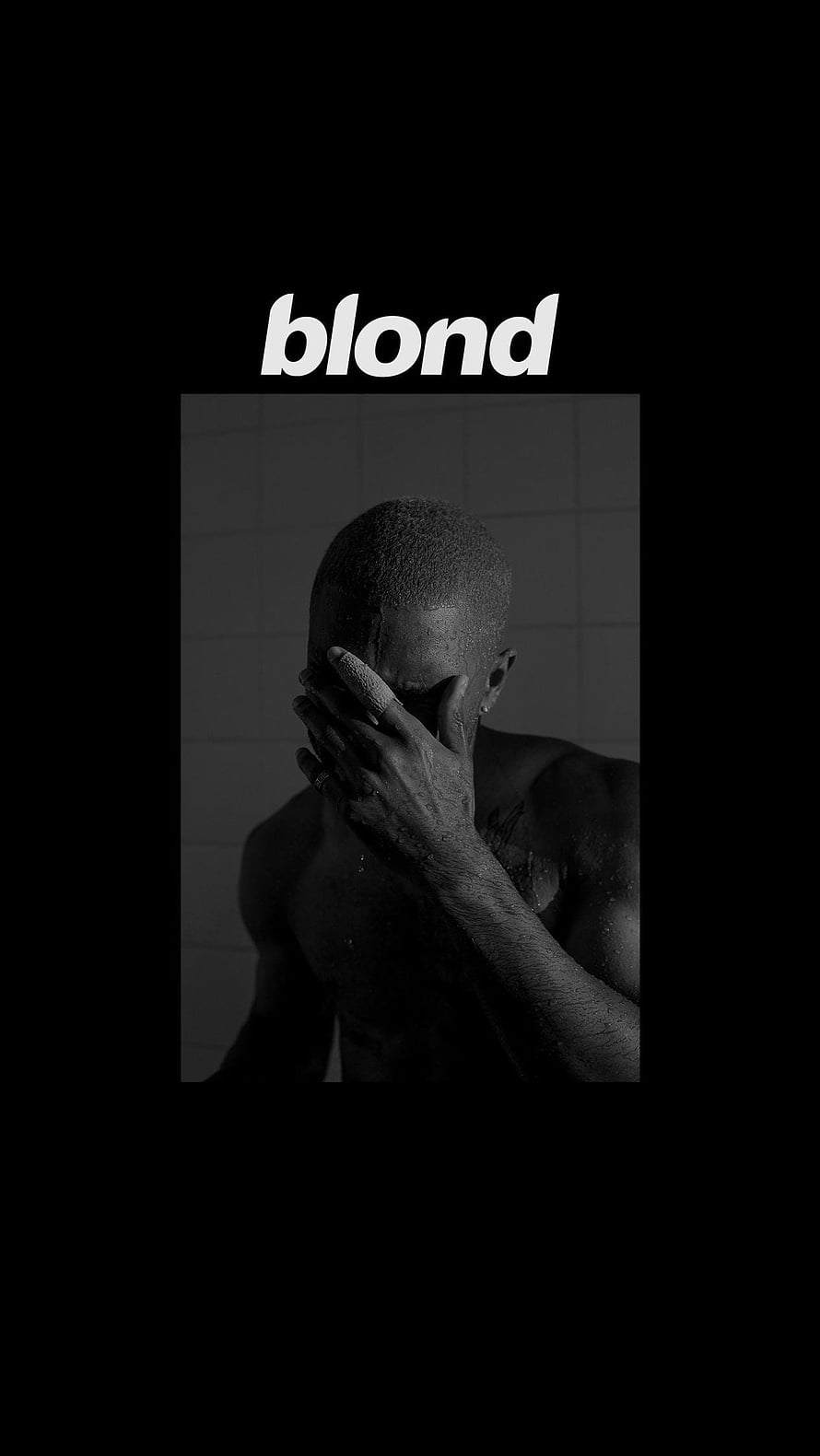 Frank Ocean Blond Album Artwork Black and White Portrait HD phone wallpaper