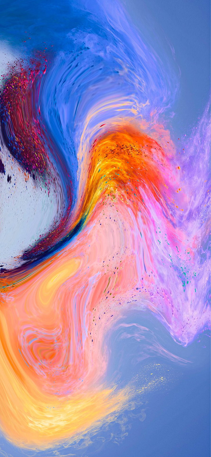 Vibrant Swirling Abstract Art with Fluid Color Blends and Dynamic Motion HD phone wallpaper