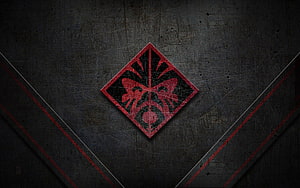 HP Omen Gaming Logo on Dark Textured Metal Background HD wallpaper