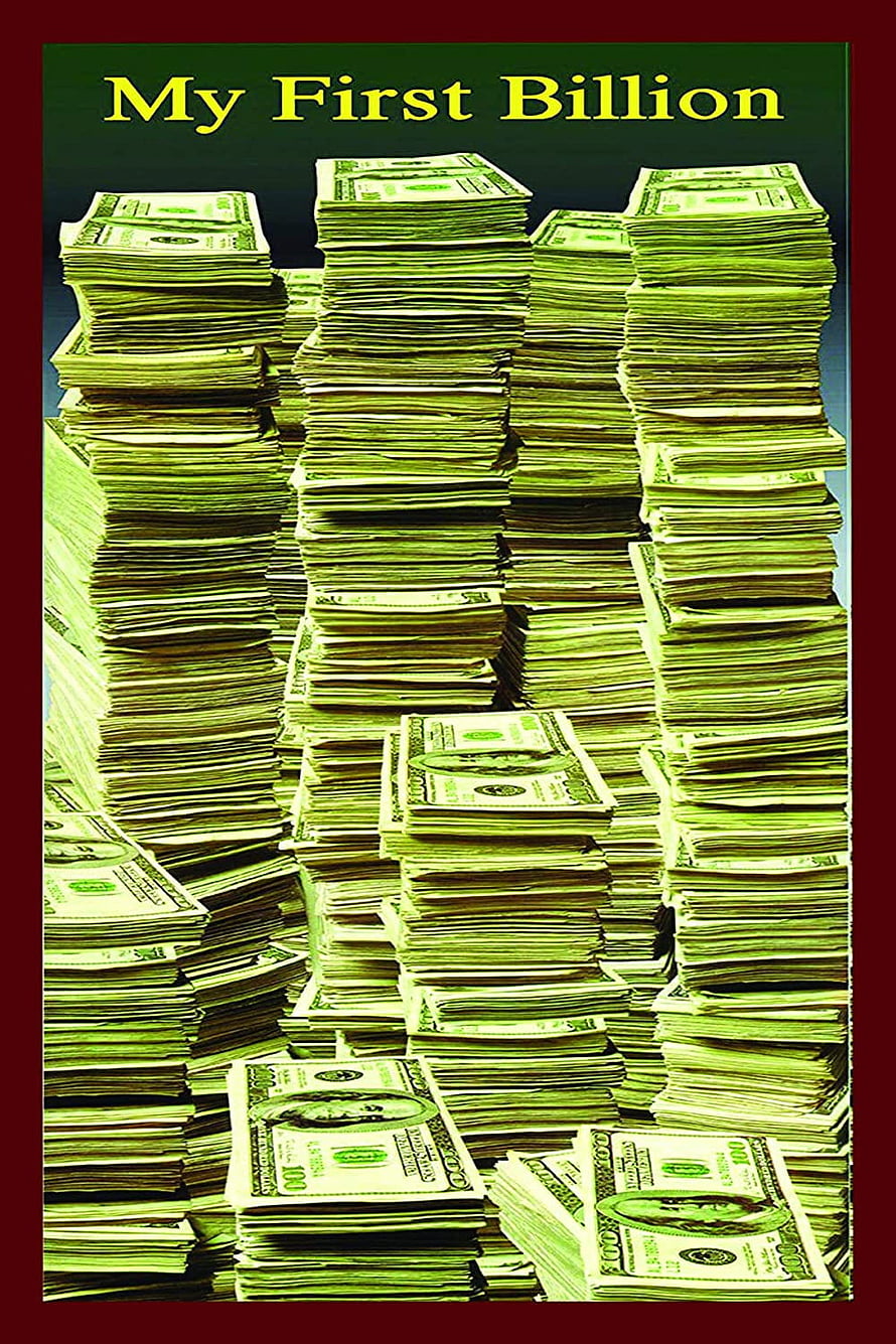 My First Billion Stacked Cash Poster Art Print HD phone wallpaper