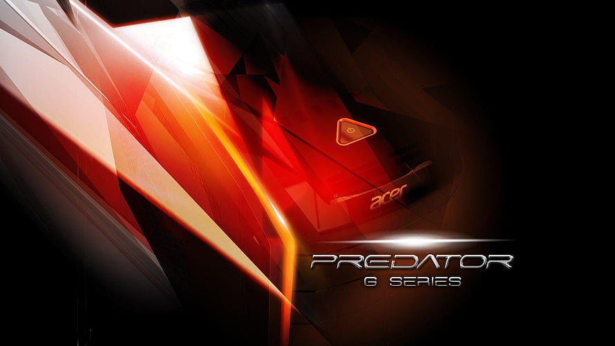 Acer Predator G Series Gaming Laptop with Red LED Power Button and Angular Design HD wallpaper