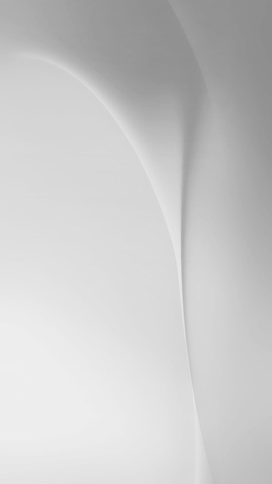 Minimalist White Abstract Curves with Soft Shadows and Smooth Gradients HD phone wallpaper