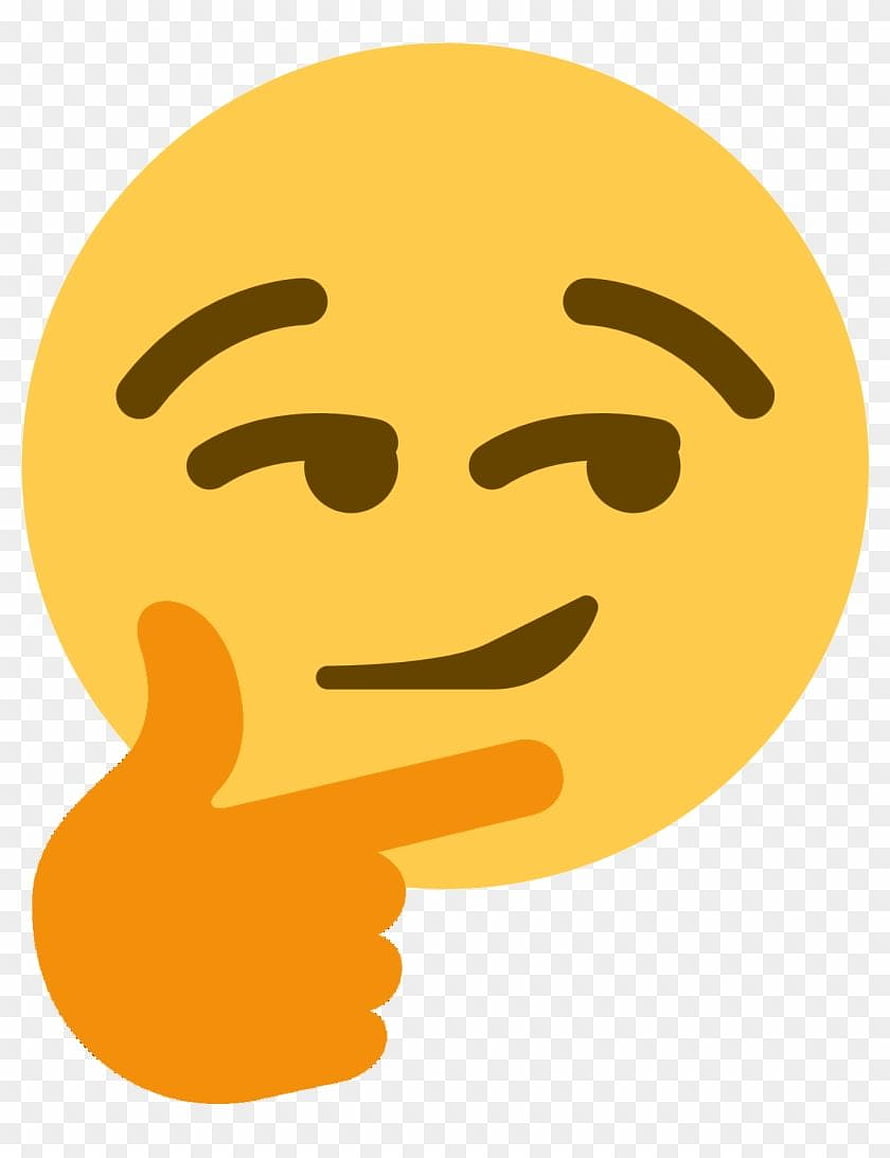 Thinking Face Emoji with Finger on Chin in Flat Vector Style HD phone wallpaper