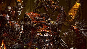 Adeptus Mechanicus Warhammer 40k Dark Mechanized Warband HD wallpaper