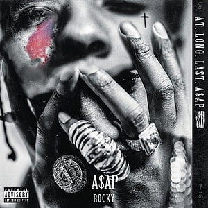 ASAP Rocky AT Long Last ASAP Album Cover Black and White Portrait HD phone wallpaper
