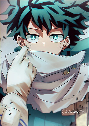 Izuku Midoriya Vigilante Anime Illustration by Ouki Monaka HD phone wallpaper