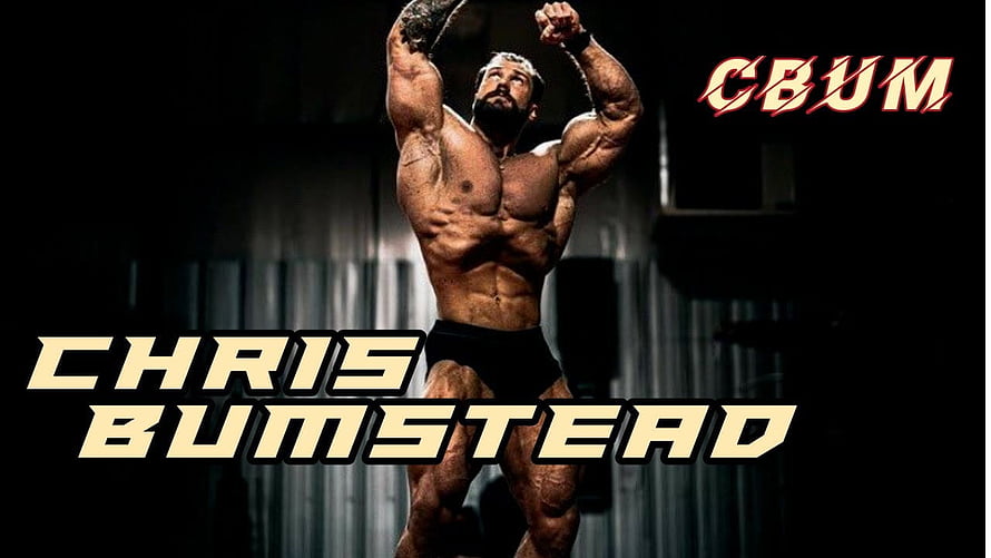 Chris Bumstead Bodybuilder Training With Battle Rope in Dark Gym HD wallpaper