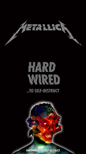 Metallica Hardwired To Self-Destruct Album Artwork with Distorted Android Face HD phone wallpaper