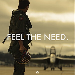 Top Gun Maverick Pilot Standing Before Fighter Jet on Runway HD phone wallpaper