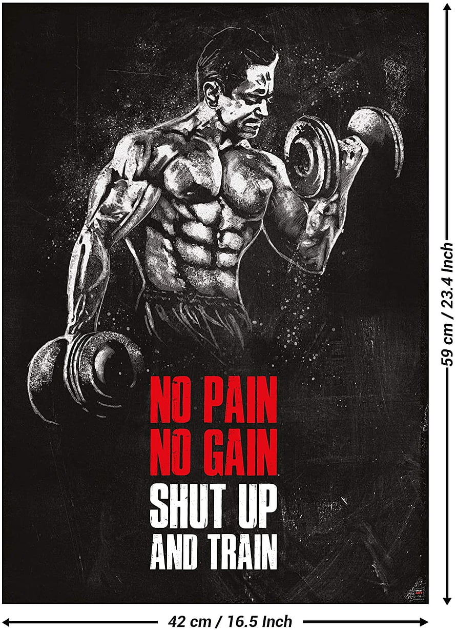 Black and White Muscular Bodybuilder Lifting Dumbbells with Motivational Gym Quote HD phone wallpaper