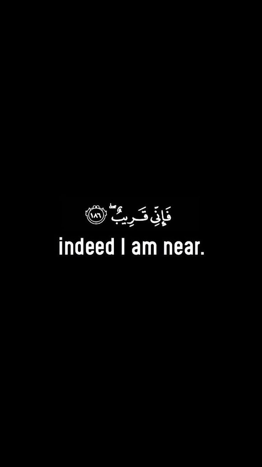 Minimalist Islamic Quote Wallpaper with Arabic Calligraphy and English Translation on Black Background HD phone wallpaper