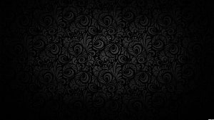 Dark Baroque Floral Pattern with Elegant Swirls and Ornate Motifs HD wallpaper