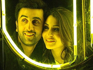 Ranbir Kapoor and Anushka Sharma in a warm intimate portrait from Ae Dil Hai Mushkil HD wallpaper