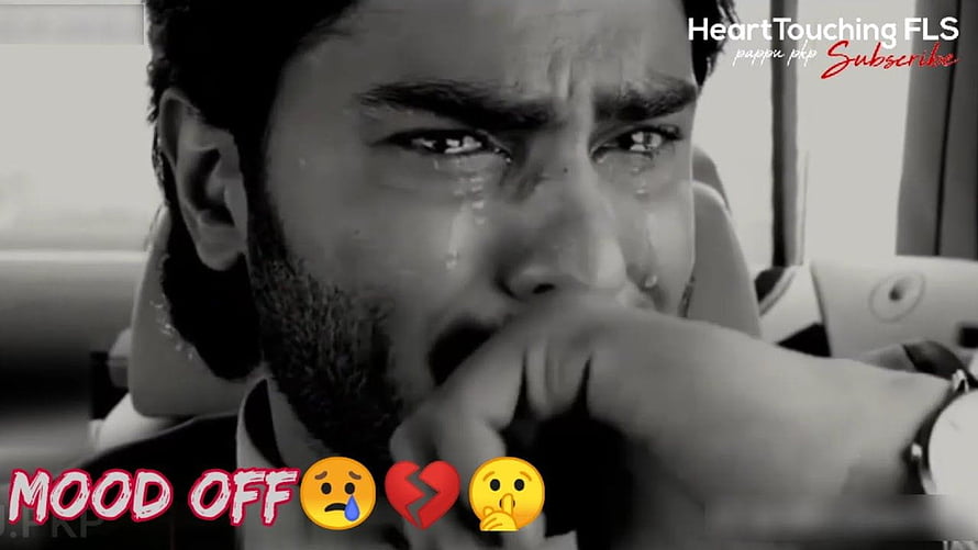 Emotional Black and White Portrait of a Crying Man with Hand Over Mouth, sad: 3 Sad Dp Mood Off Boy HD wallpaper