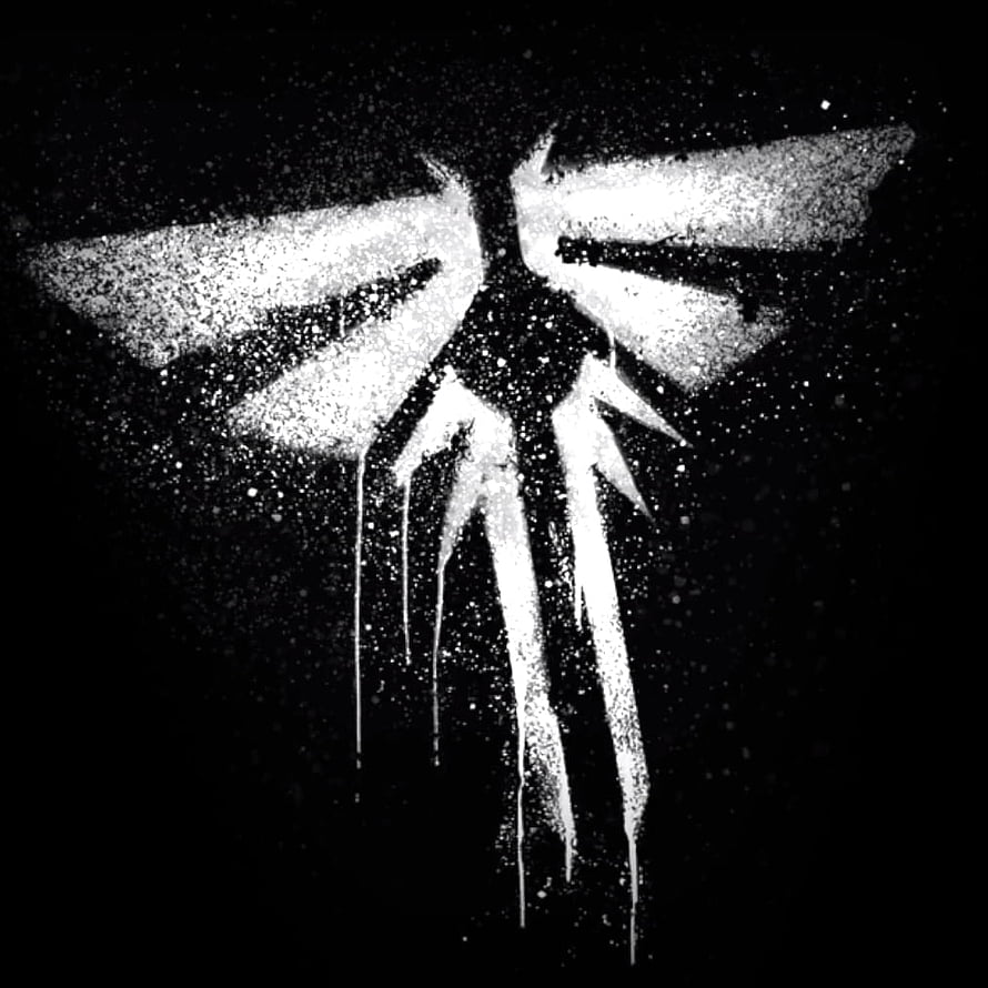 The Last of Us Grunge Logo Wallpaper with Dripping Ink and Particle Effects HD phone wallpaper