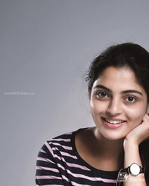 Nikhila Vimal Portrait in Striped Top with Soft Studio Lighting HD phone wallpaper
