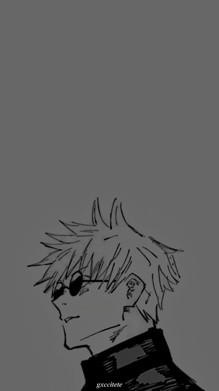 Gojo Satoru manga sketch in black and white line art style HD phone wallpaper