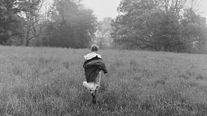 Taylor Swift Folklore Era Black and White Field Running Scene HD wallpaper
