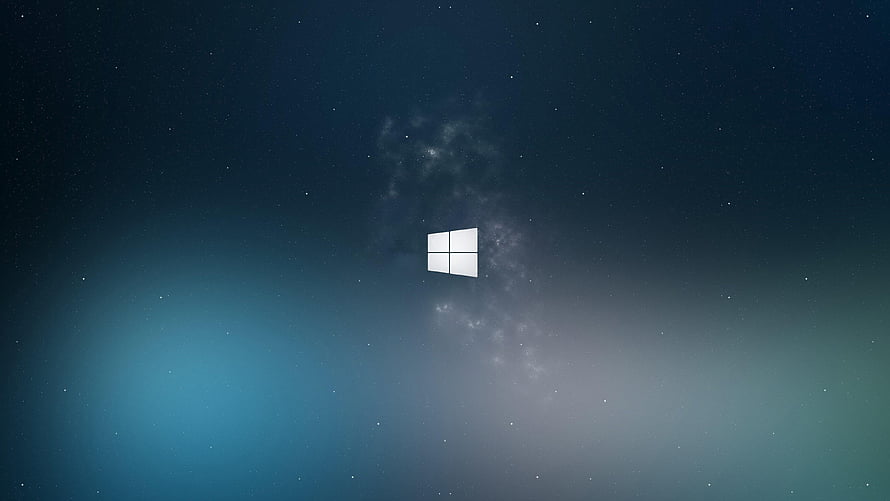 Windows 10 Night Sky Wallpaper with Milky Way and Aurora Glow HD wallpaper