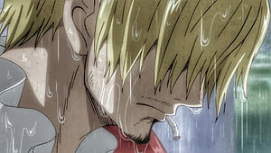 Sanji Vinsmoke in the Rain from One Piece Anime HD wallpaper
