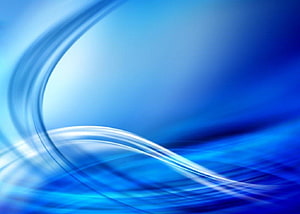 Sleek Blue Abstract 3D Waves with Flowing Light Streaks and Soft Gradient Background HD wallpaper