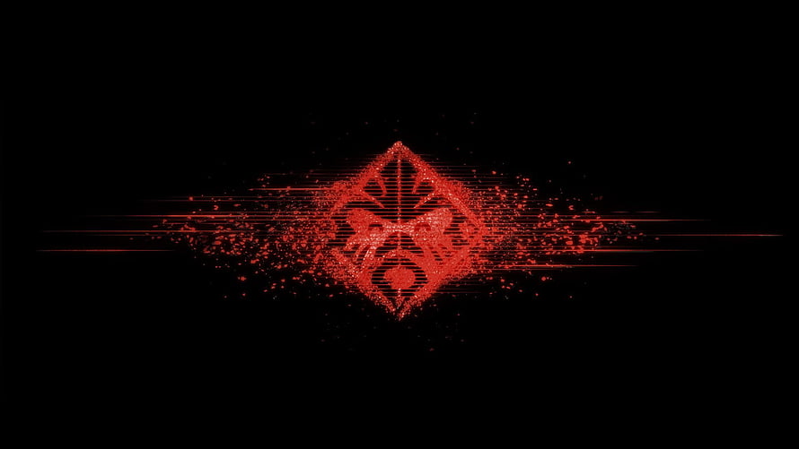 HP Omen and Victus Gaming Laptops Red Glitch Logo on Black Background HD wallpaper