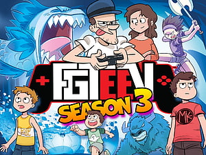 FGTeeV Season 3 Cartoon Characters and Gaming Monsters Promotional Art HD wallpaper